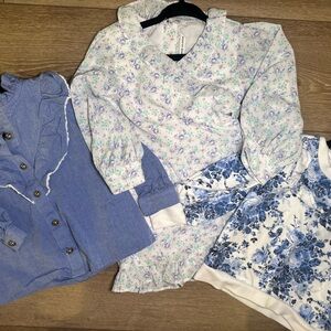 Janie and Jack 18M Bundle – 3-Piece Floral + Ruffle Set